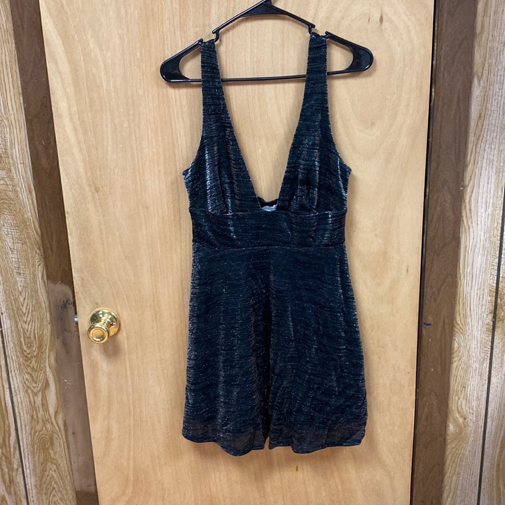 Urban Outfitters black and silver sparkley dress!